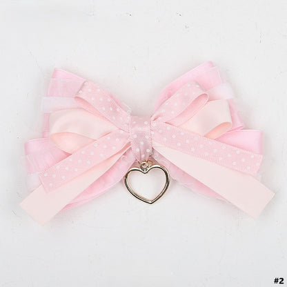 Pink Lolita 3 Bowknot Hairclip Sweet Options