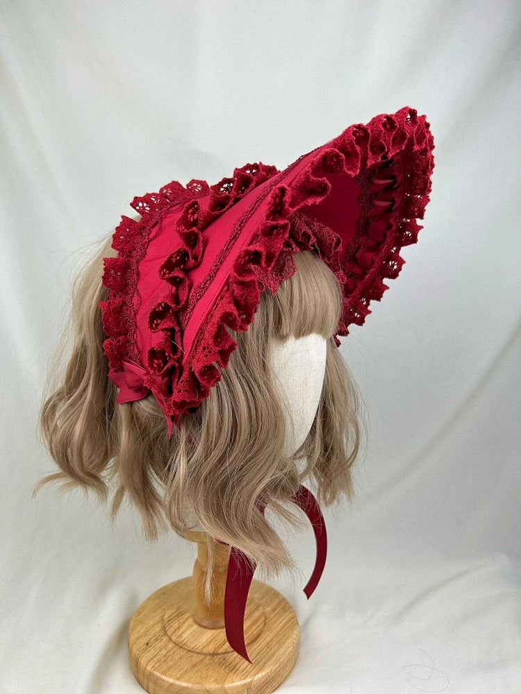 Ruffled (8-Color Lace Options) Bonnet
