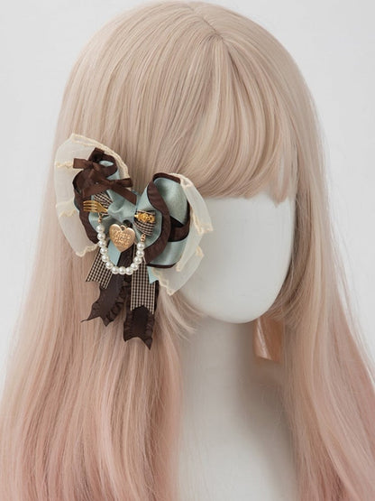 3 Bowknot Style Mint Options Sweet Tea Chocolate Party Lolita Green Hairclip