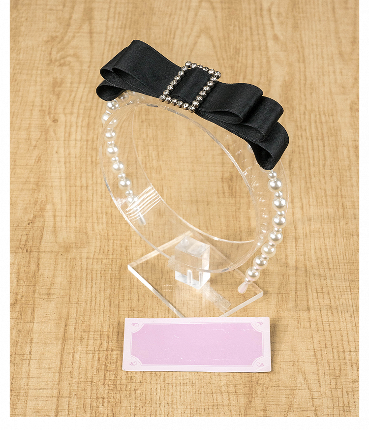 Beaded Square Kei Pink/Pink/Blue/Black Rhinestone Bow Dusty Jirai KC