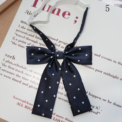 Tie 12 Polka-dot Bow Pattern Options