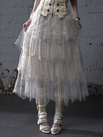 ブラック/ホワイト/アプリコット