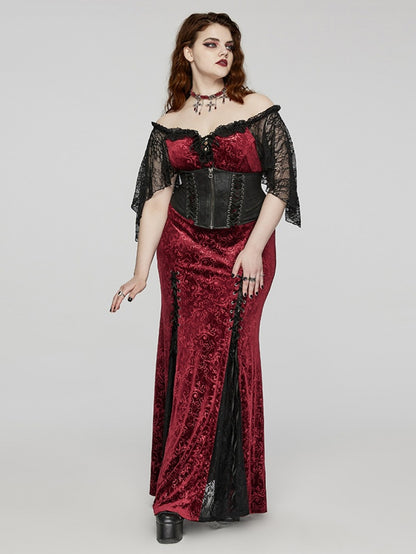 レッドゴスゴージャスクロスチョーカー