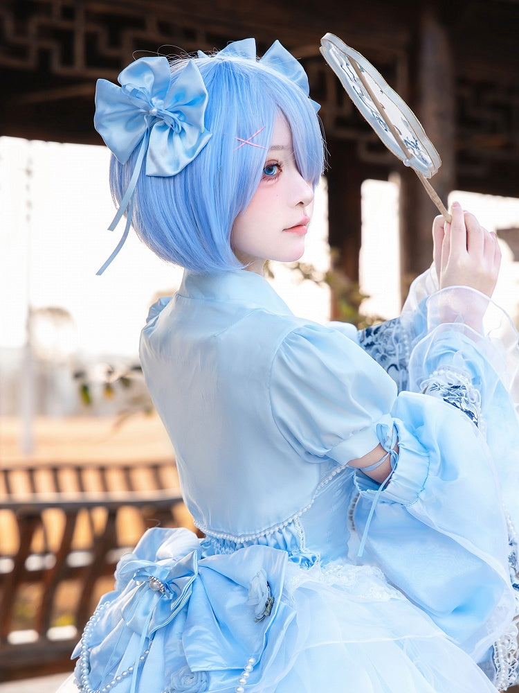 Blue Bowknot Hairclip