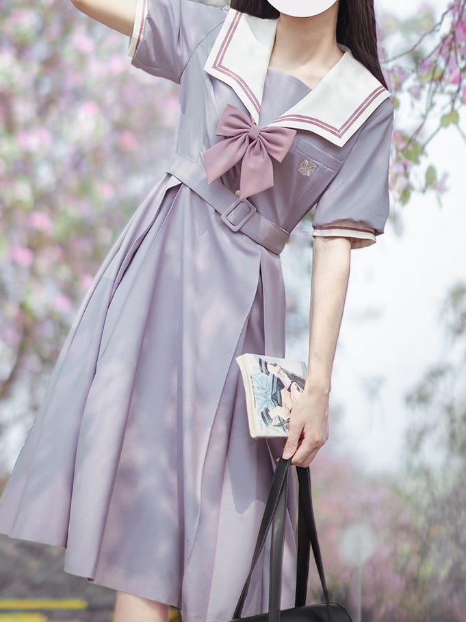 Dark Tie Pink Bow