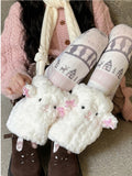 Lamb-Shaped Plush Warmers Leg