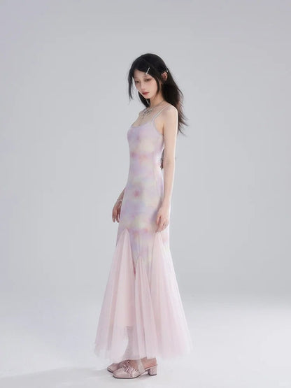 Buntes Tüll-Unterkleid mit Meerjungfrauenrock