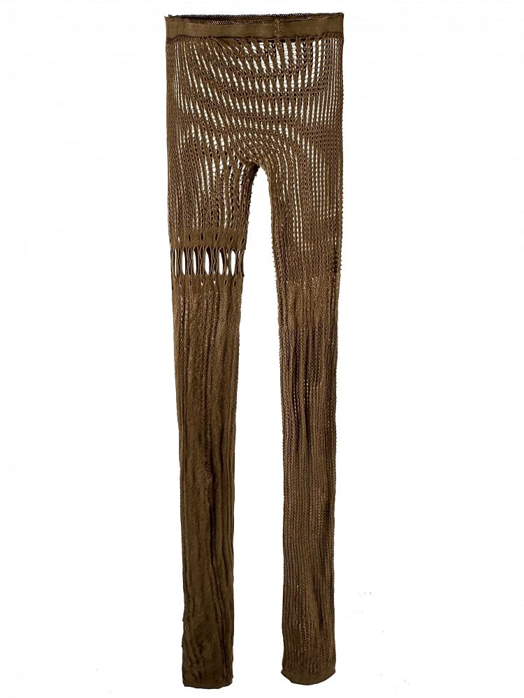 Cutout Options Tights Y2K Fishnet Design 4 Asymmetrical Color