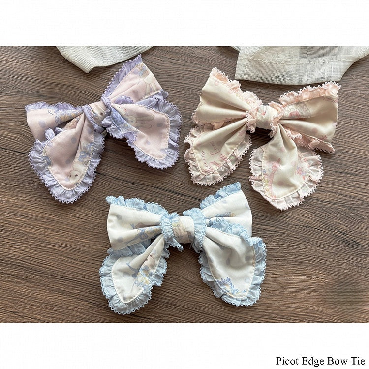 Picot Edge Bow Tie - Miss Point