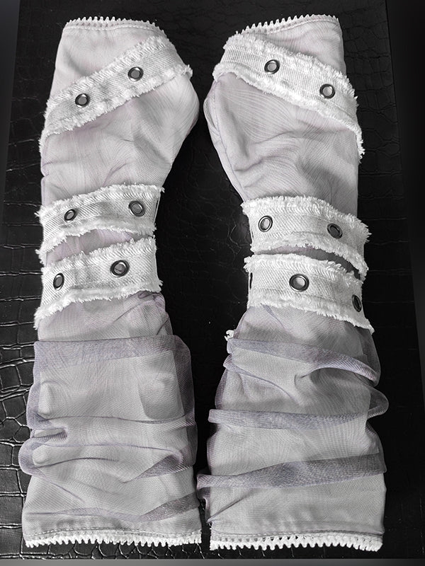 / Grau-Schwarze Handschuhe