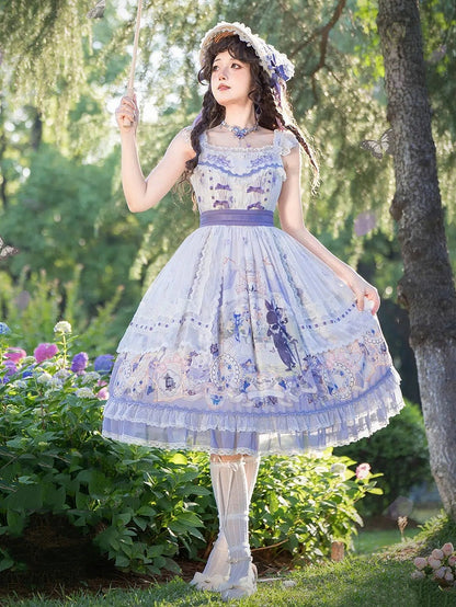 ロリータ ティースカート パーティー ジャンパー バニー エレガント プリント クラシック