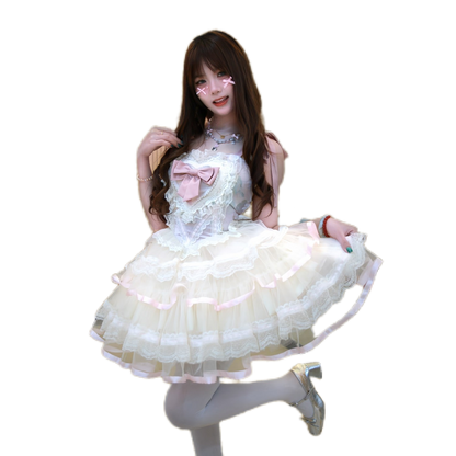 Lolita Satin Ballet Heart Short JSK Dress – Sweet Birthday Gown