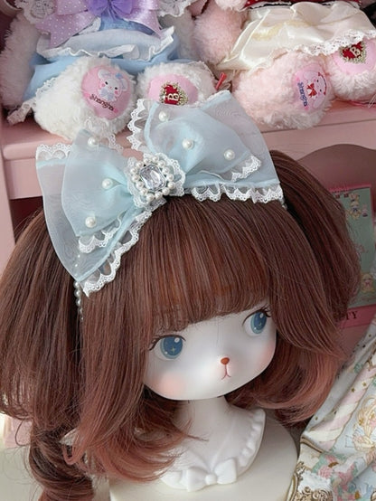 6 Decorated KC Bowknot Options Beaded Rhinestone