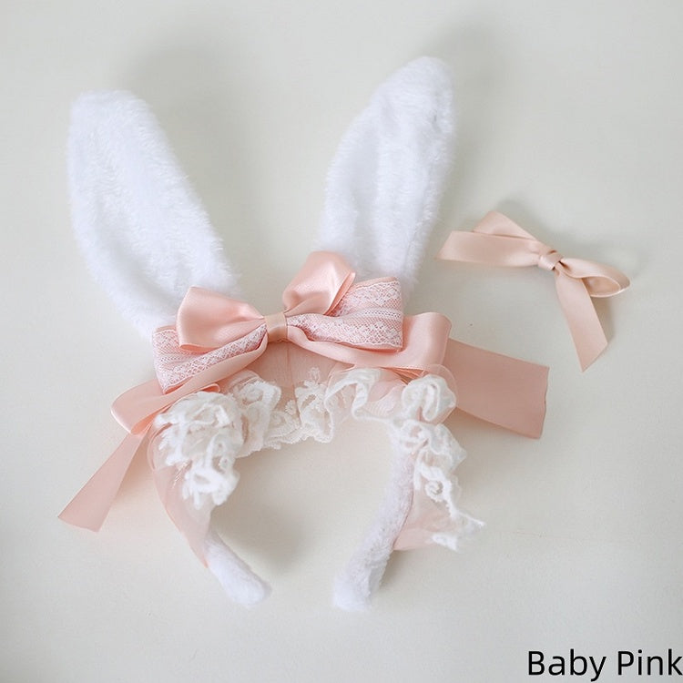 Colors Detachable Small 9 KC Ear Bunny with Bowknots Lolita Sweet Bowknot