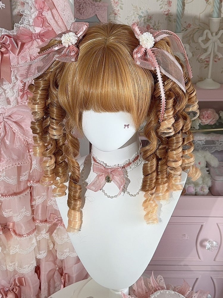 Bowknot Design Floral Pink Hairclip