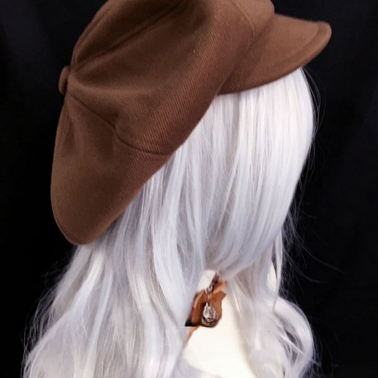 Brown 2 Colors Bear Beret