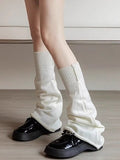 Ribbed Knit Slouchy Colors: (3 Warmers Leg White
