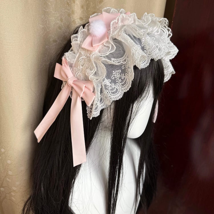 Lolita Hairband Four-Color - Set Lace Hime