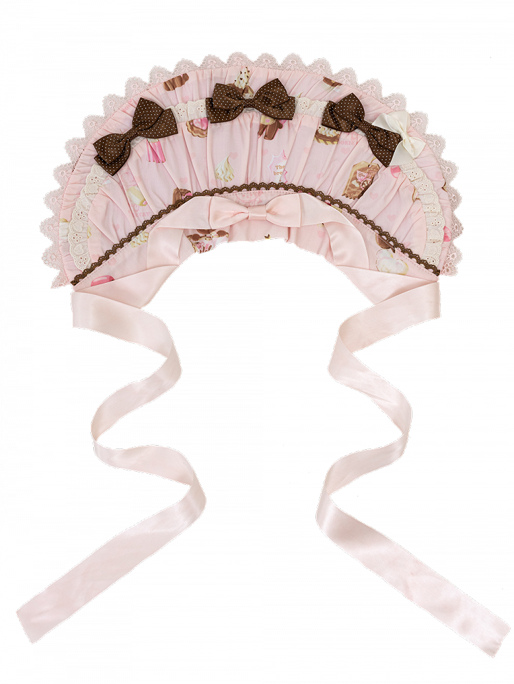 Grüne Haube Pink Mint / Lolita Sweet