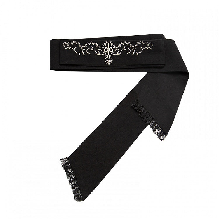 Pink Embroidery Lolita Waist Belt - With PUJI