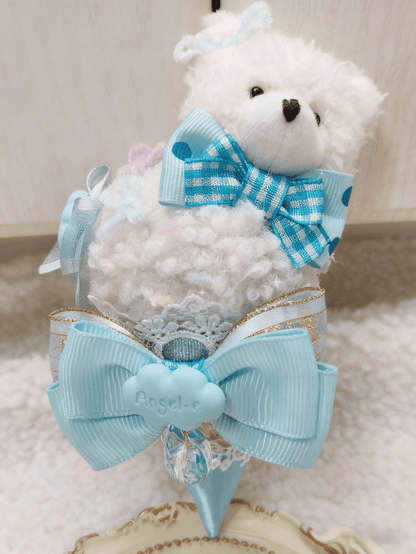 Hairclip Ice Bear Cream Sweet Lolita Pink/Blue