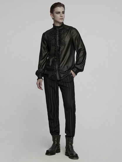 Black Goth Shirt Men's