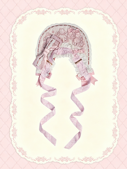 Sweet Lolita Bonnet in Pink - Treasure House