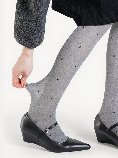 Semi-sheer Polka Dot Tights - ModaSwings
