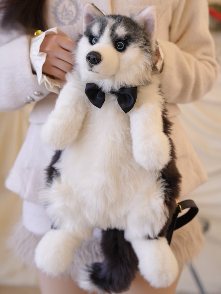Dog Bag Backpack/Crossbody Realistic Cute Plush