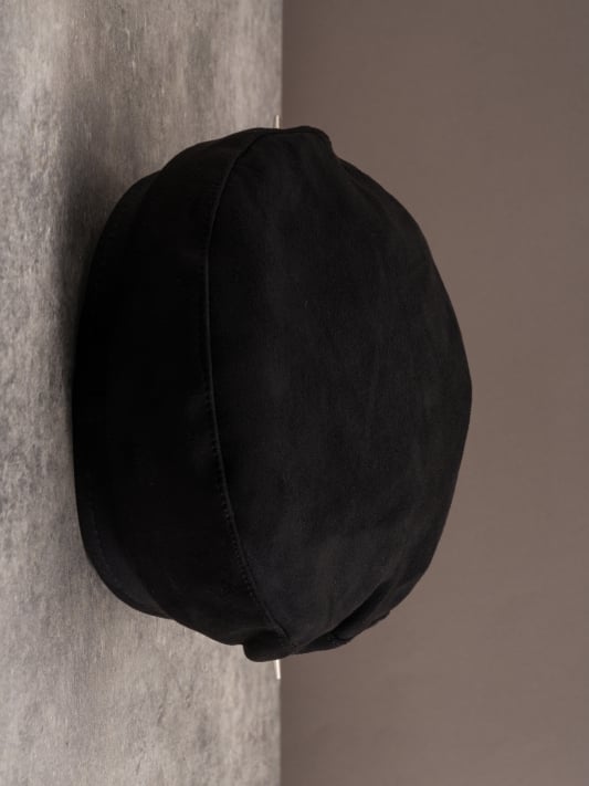 Decorated Gothic Black Design Buckle Hat Skeleton Beret