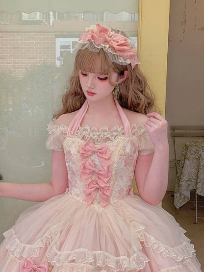 Beige and Pink Hairband