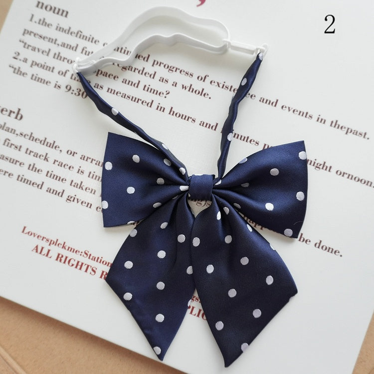 Tie 12 Polka-dot Bow Pattern Options