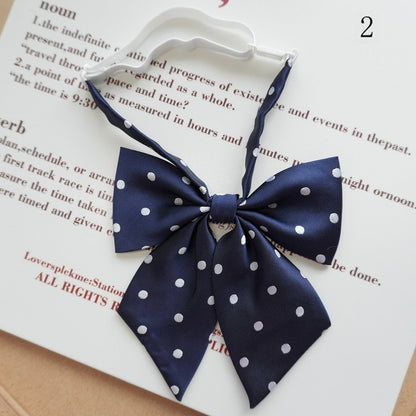 Tie 12 Polka-dot Bow Pattern Options