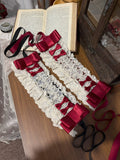 Lace Trimmed Lolita Hairband with Bow Accents in Two Colors - Forest Fairy Tales