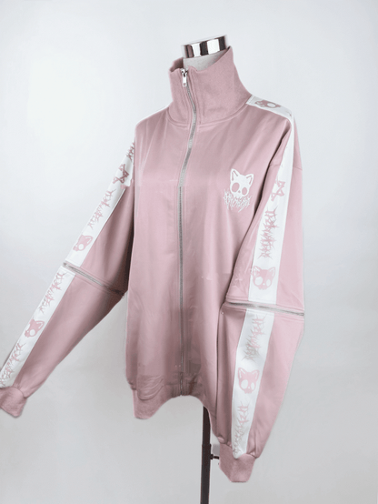 Landmine Skull Embroidered Colors Kei Sleeves | Jacket Detachable Cat in 6