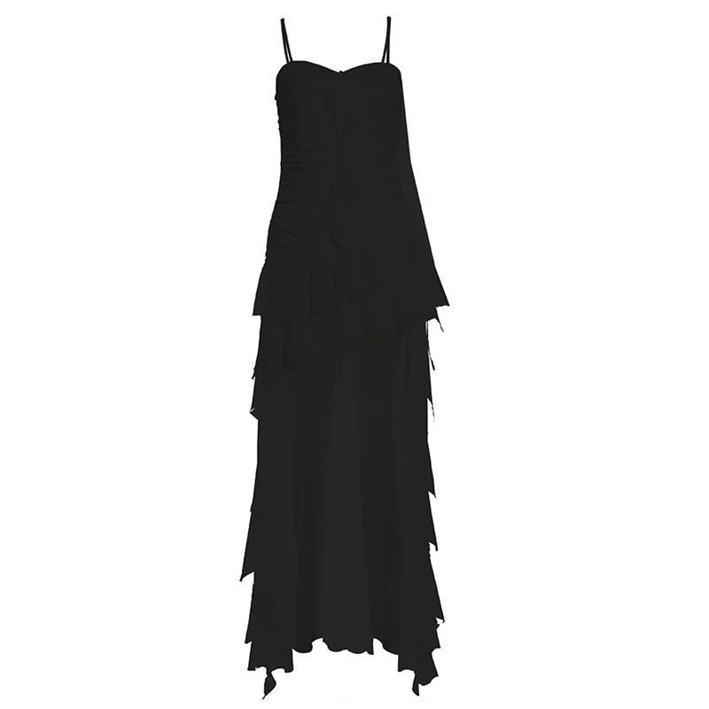 Red Asymmetric Swallowtail Dress - Irregular Hem Party Dress (S-XL)