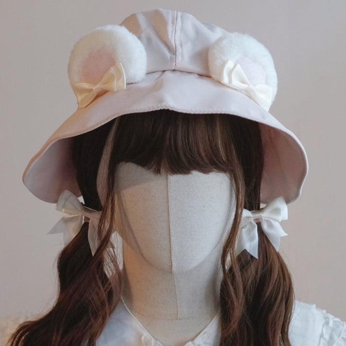 Bear Details Options Color Hat Ear Bowknot 4