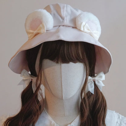 Bear Details Options Color Hat Ear Bowknot 4