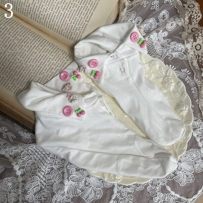 Lace-up Bowknot Leg With Stockings Detail Pink Loop Underknee