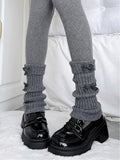 Warmers Ribbed Gray Slouchy Dark Leg