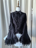 Black Bell Sleeve Gothic Lolita Blouse