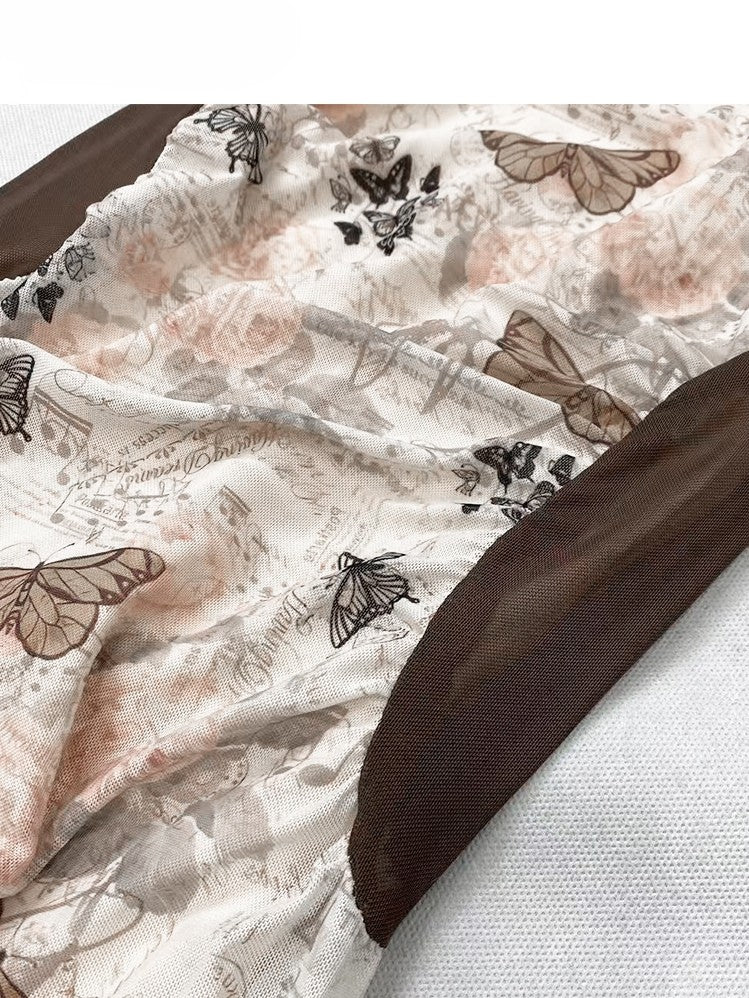 Print Dress Colorful Butterfly Cami Bittersweet Glamorous