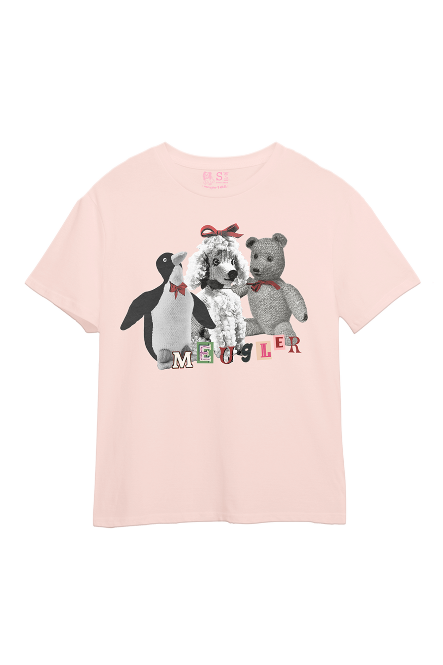 クマペンギンコラージュヴィンテージTシャツ