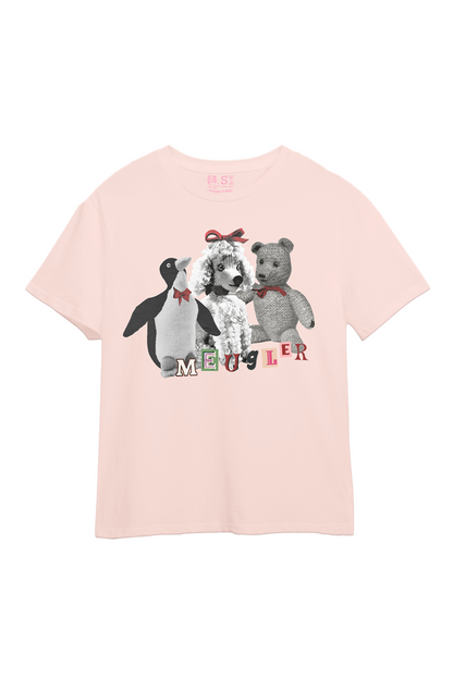 クマペンギンコラージュヴィンテージTシャツ
