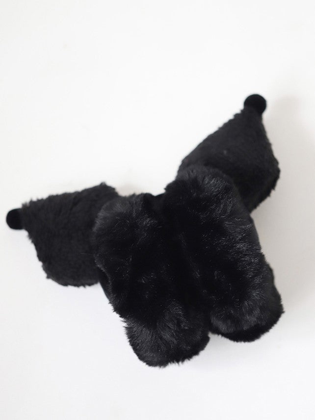 Plush Lolita Sweet Earmuffs Black