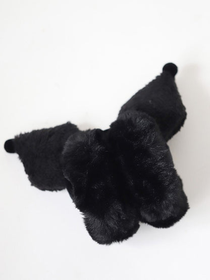 Plush Lolita Sweet Earmuffs Black