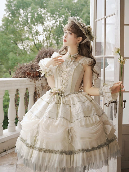 Jasmine Corset Bodice Princess Lolita Boning Dress