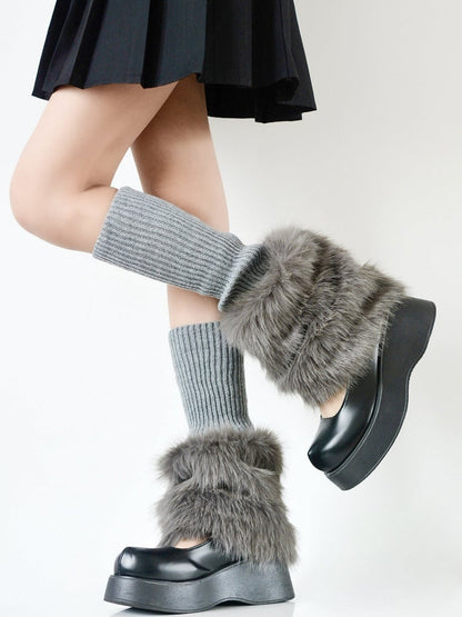 Fur 4 Y2K Warmers Plush Colors Faux Leg