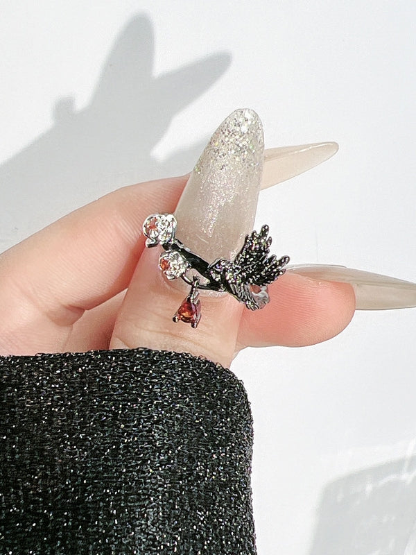 7 Raben Optionen Ring Gothic Design