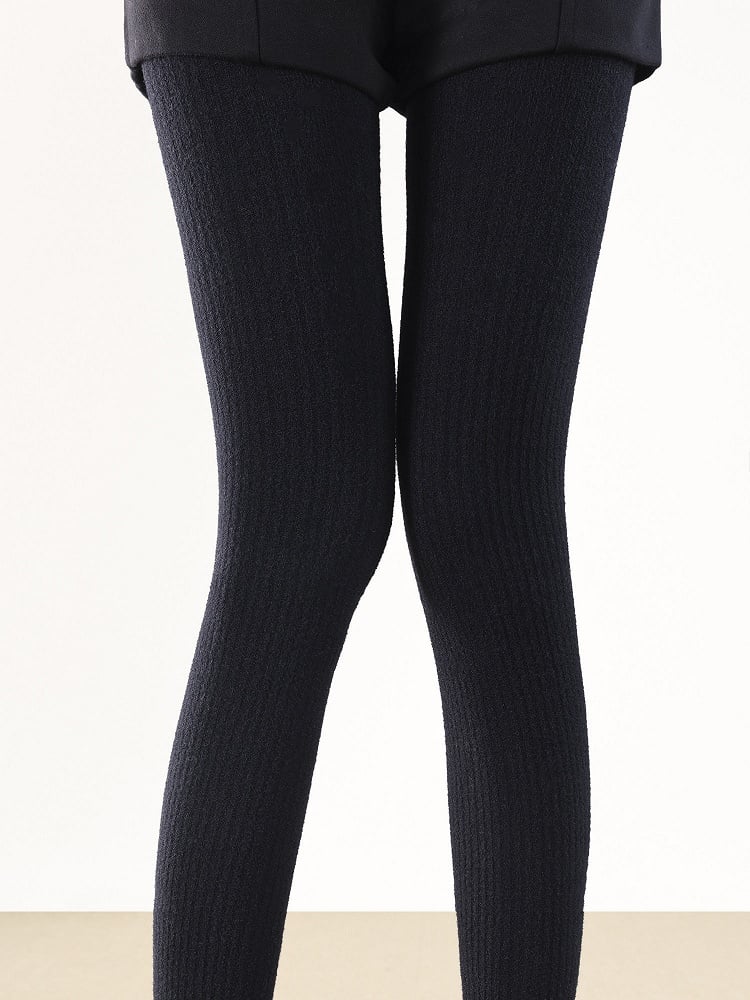 Ribbed Thermal Tights 4-Color
